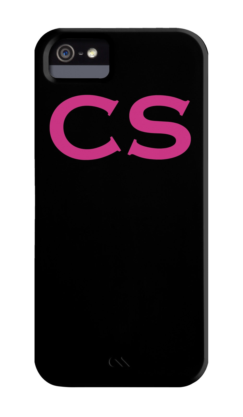 Gloss Black with Pink Initialed Upper
