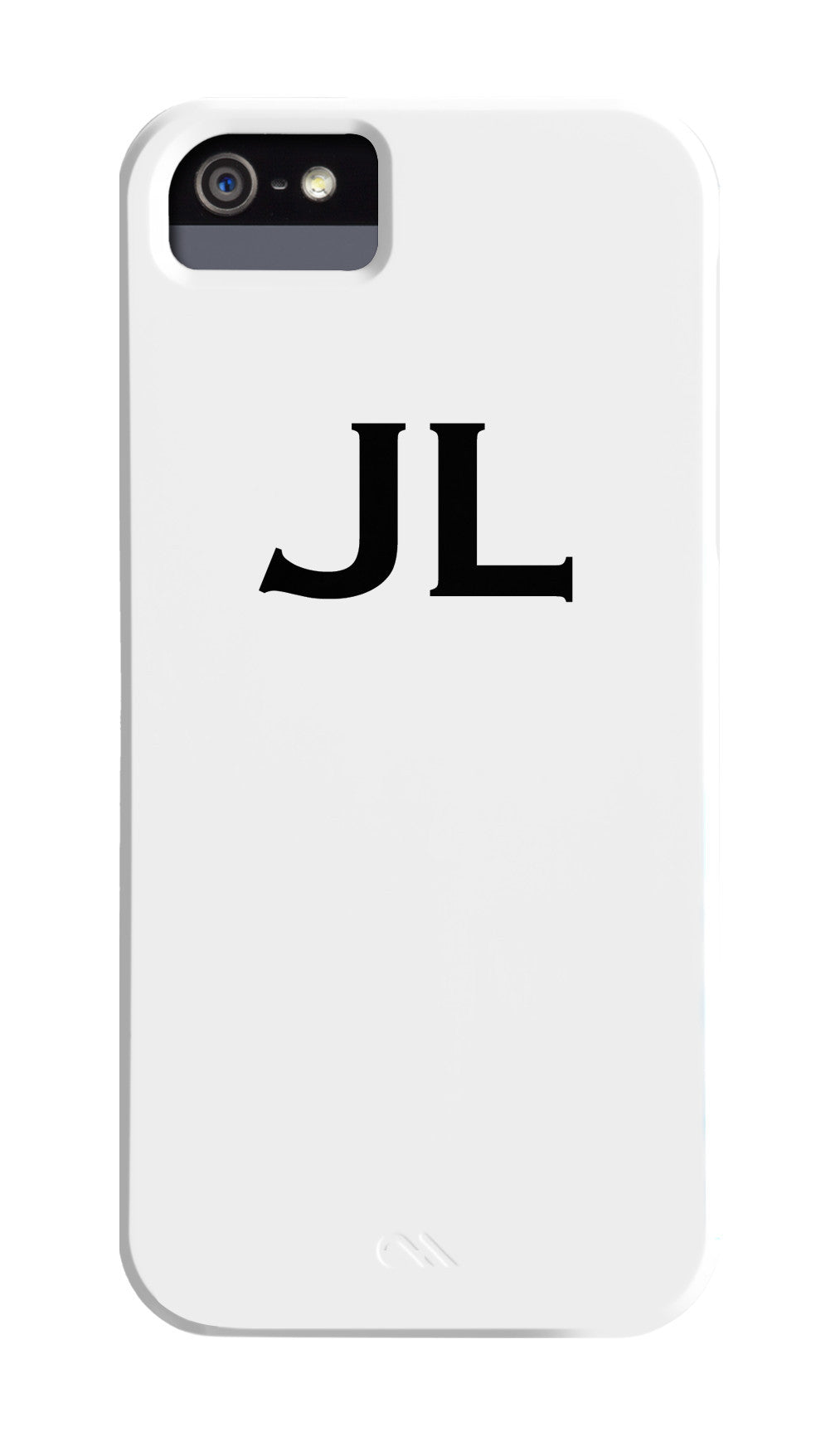 Matt White Initialed Upper. Matt Finish