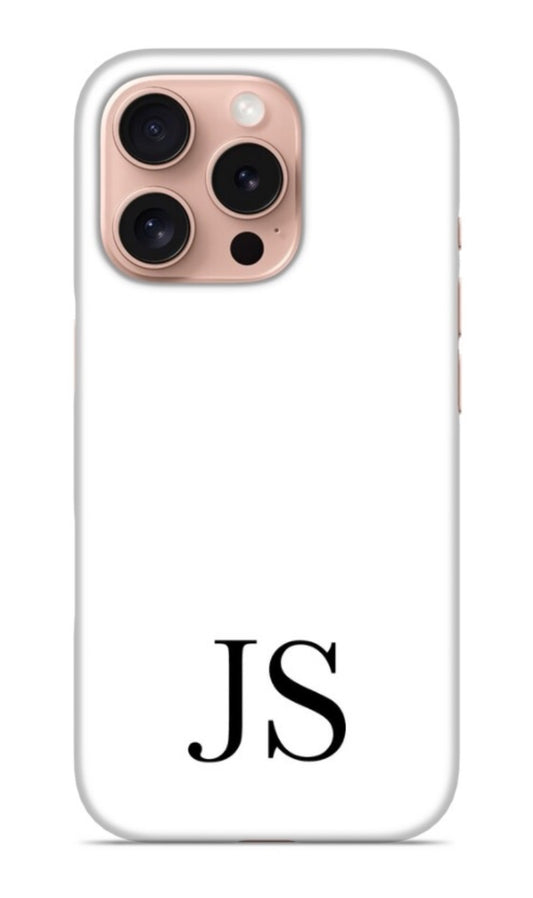 Gloss White Initialed Lower. Gloss Finish