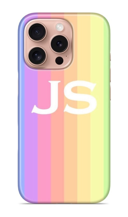 Gloss Rainbow Design with Initials