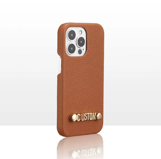 New Willow Custom Name Pebble Case Tan