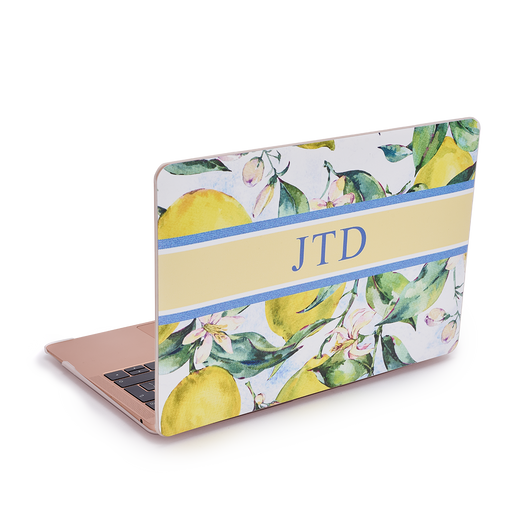 Personalised Hardshell MacBook Lemons with Initials or Name