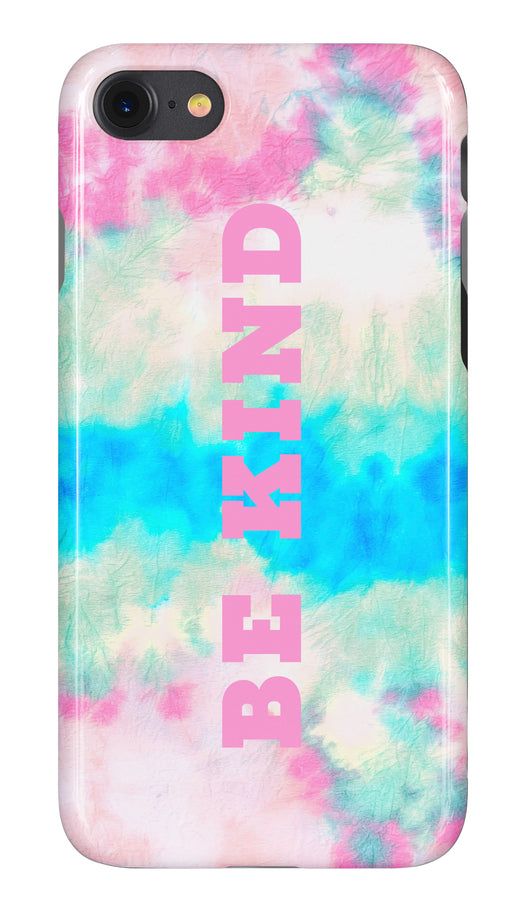 ‘Be Kind’ Tie Dye Wave Design Phone Case