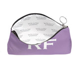 Superior Personalised Luxury Nappa Leather Clutch Bag Lilac