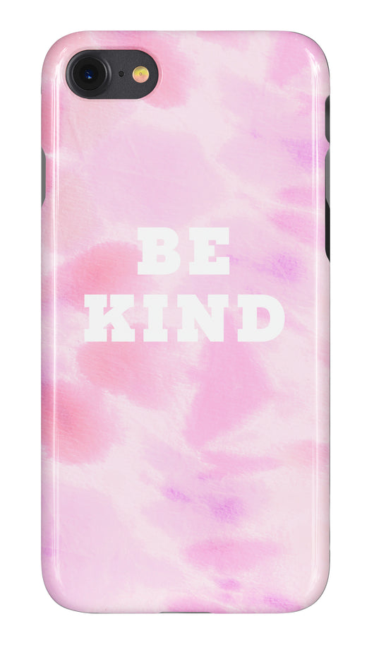 ‘Be Kind’ Tie Dye Multi Pink Design Personalised Phone Case