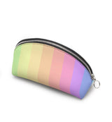 Personalised Genuine Luxury Nappa Leather Cosmetic Bag Rainbow