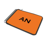Personalised Luxury Macbook Pouch in Orange