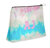 Superior Personalised Luxury Nappa Leather Clutch Bag Tie Dye