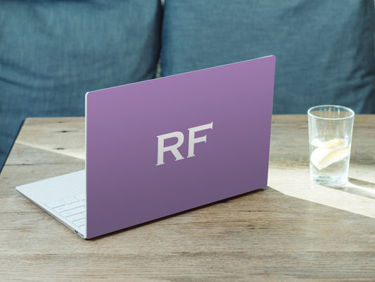 Personalised Hardshell MacBook Case Lilac with White Initials or Name