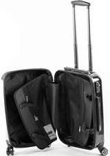 Personalised Suitcase Black with White Initials