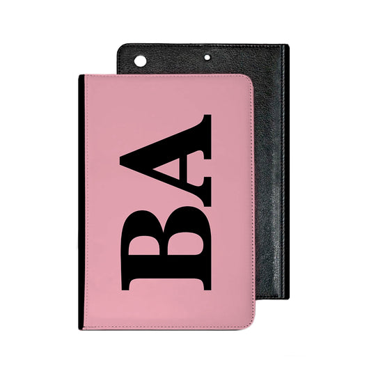 Large Side Initial Pink IPad Case