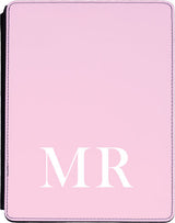 Pink Initial Lower Ipad cover