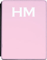 Pink Initial Upper Ipad cover