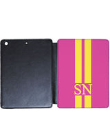 Dark Pink with Yellow Stripes Tablet Cover