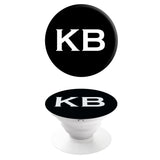 Popgrip Black with White Initials