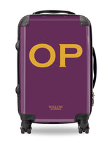 Personalised Suitcase Purple with Gold Initials