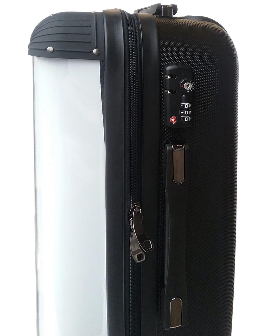 Personalised Suitcase Blue and Pink Striped with Initials