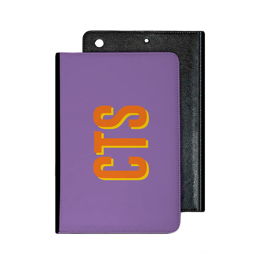 Purple With Orange Initials and Yellow Shadow Tablet Cover